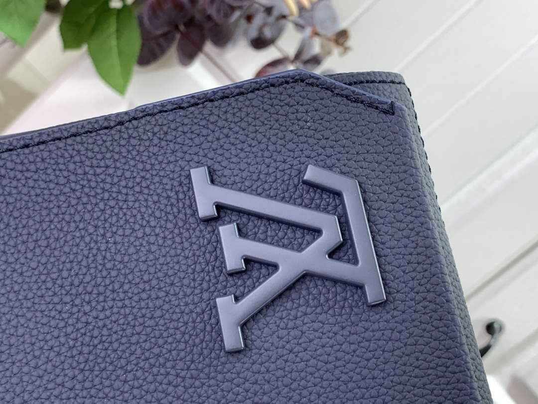 Louis Vuitton LV M57080 Aerogram Takeoff Messenger Bag Navy Blue