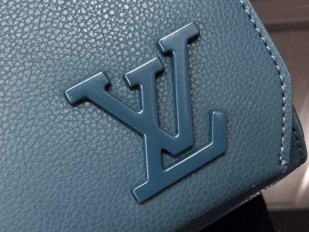 Louis Vuitton LV M57080 Aerogram Takeoff Messenger Bag Blue