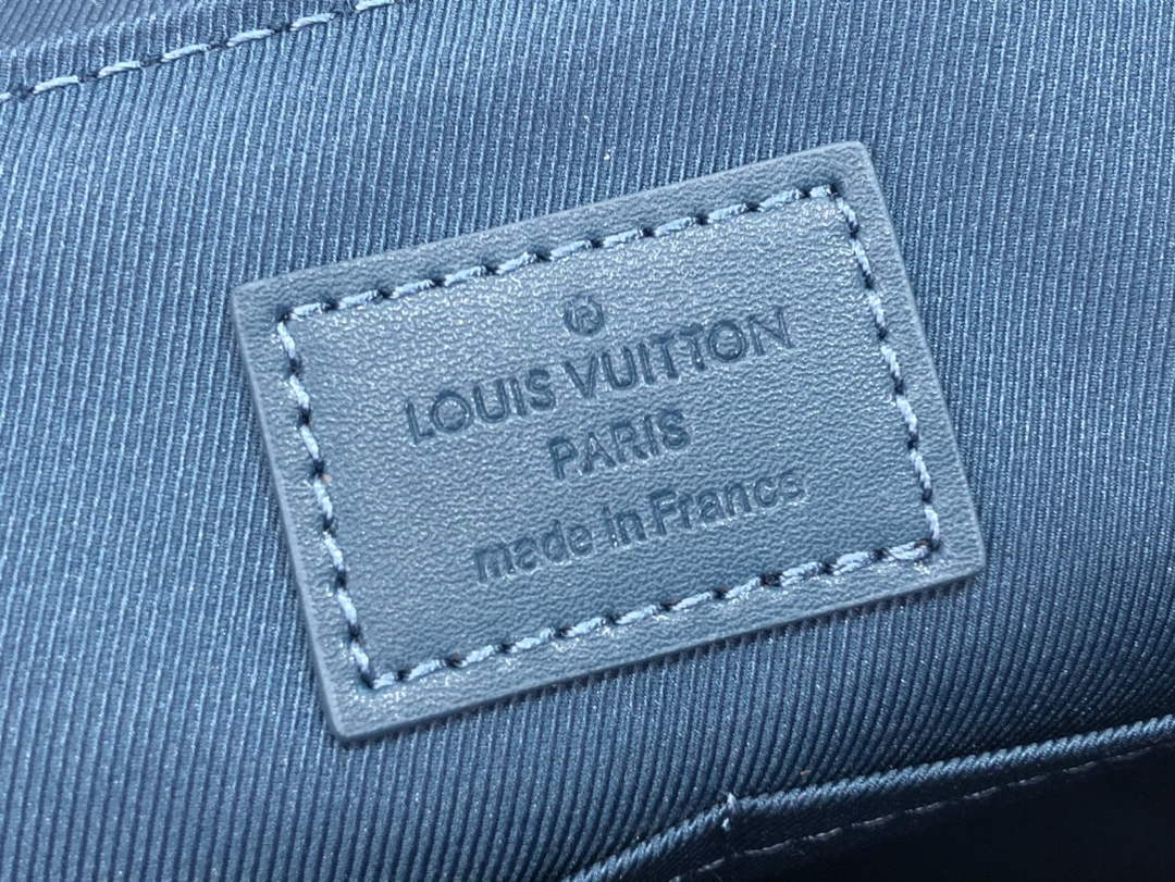 Louis Vuitton LV M57080 Aerogram Takeoff Messenger Bag Blue