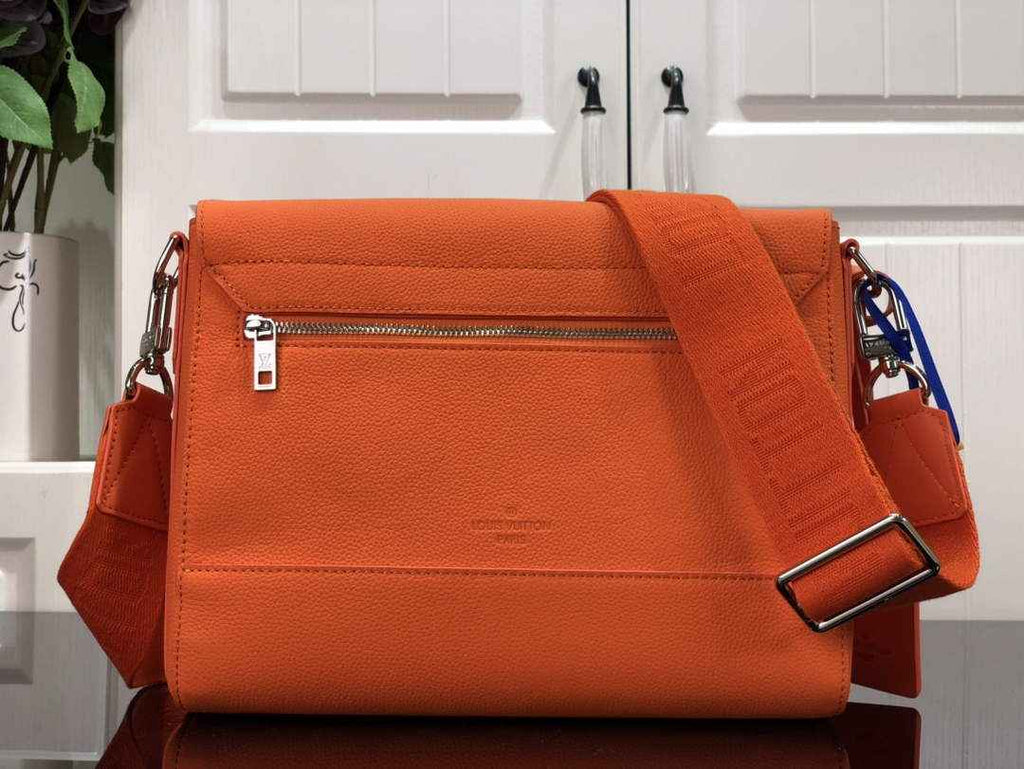 Louis Vuitton LV M57080 Aerogram Takeoff Messenger Bag Orange