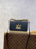 Louis Vuitton LV M57648 Twist MM Handbag Black