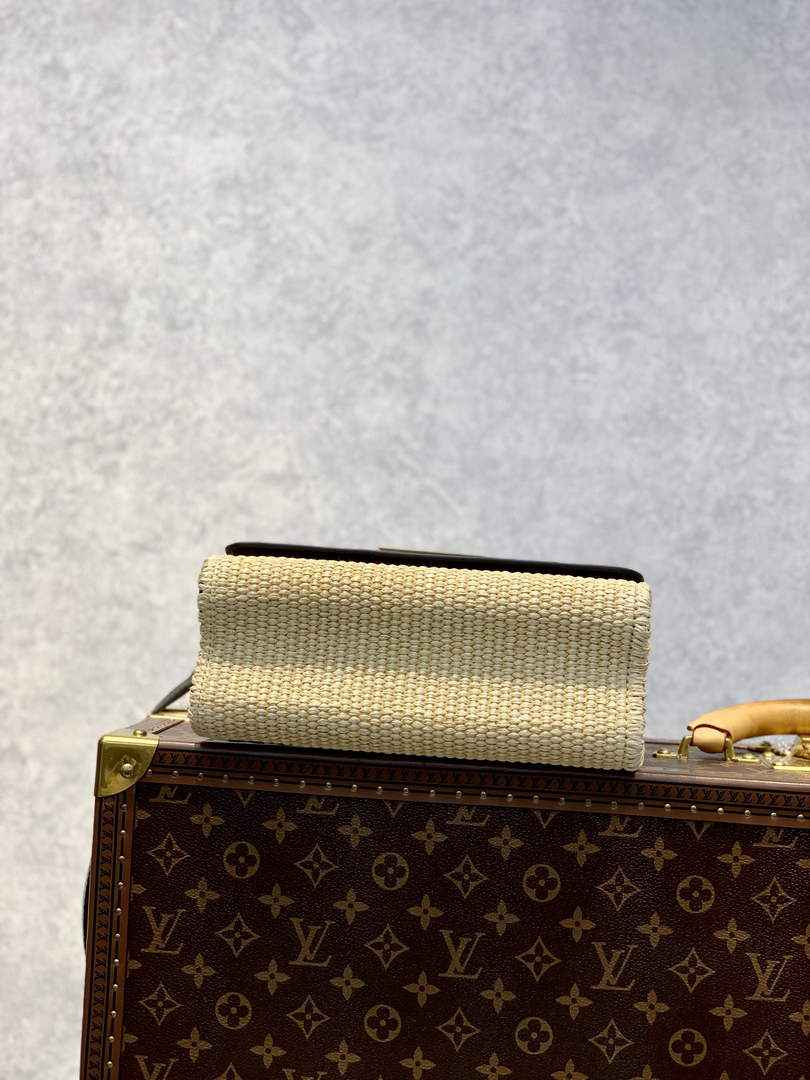 Louis Vuitton LV M57648 Twist MM Handbag Black