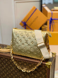 Louis Vuitton LV M57790 Coussin PM Handbags Gold