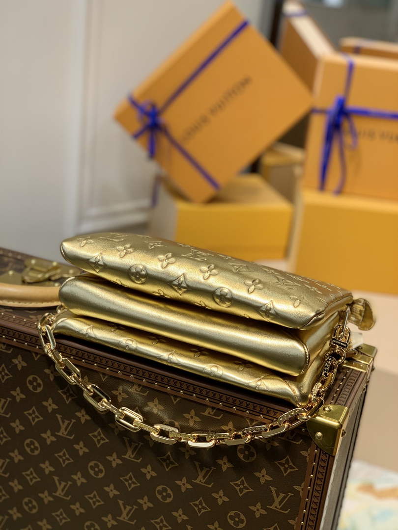Louis Vuitton LV M57790 Coussin PM Handbags Gold - Default Title - View 3