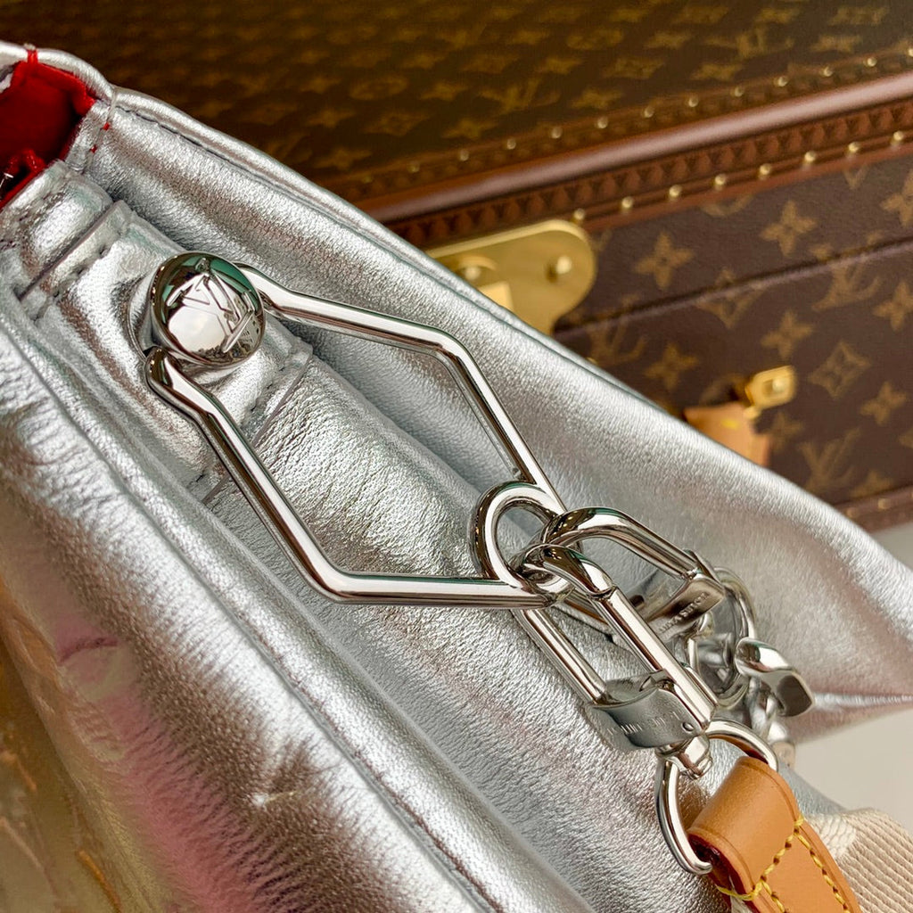 Louis Vuitton LV M57790 Coussin PM Handbags Silver - Default Title - View 4