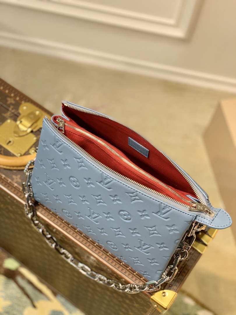 Louis Vuitton M21197 Coussin PM Handbag Lambskin Light Blue - Default Title - View 8