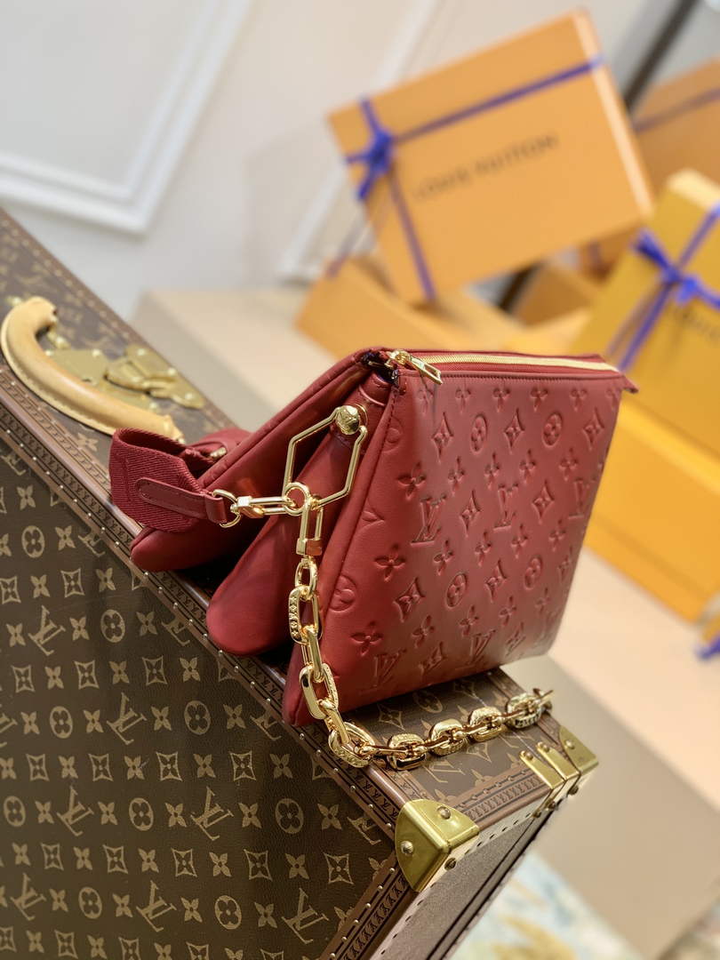 Louis Vuitton LV M59275 Coussin PM Handbags Claret - Default Title - View 2