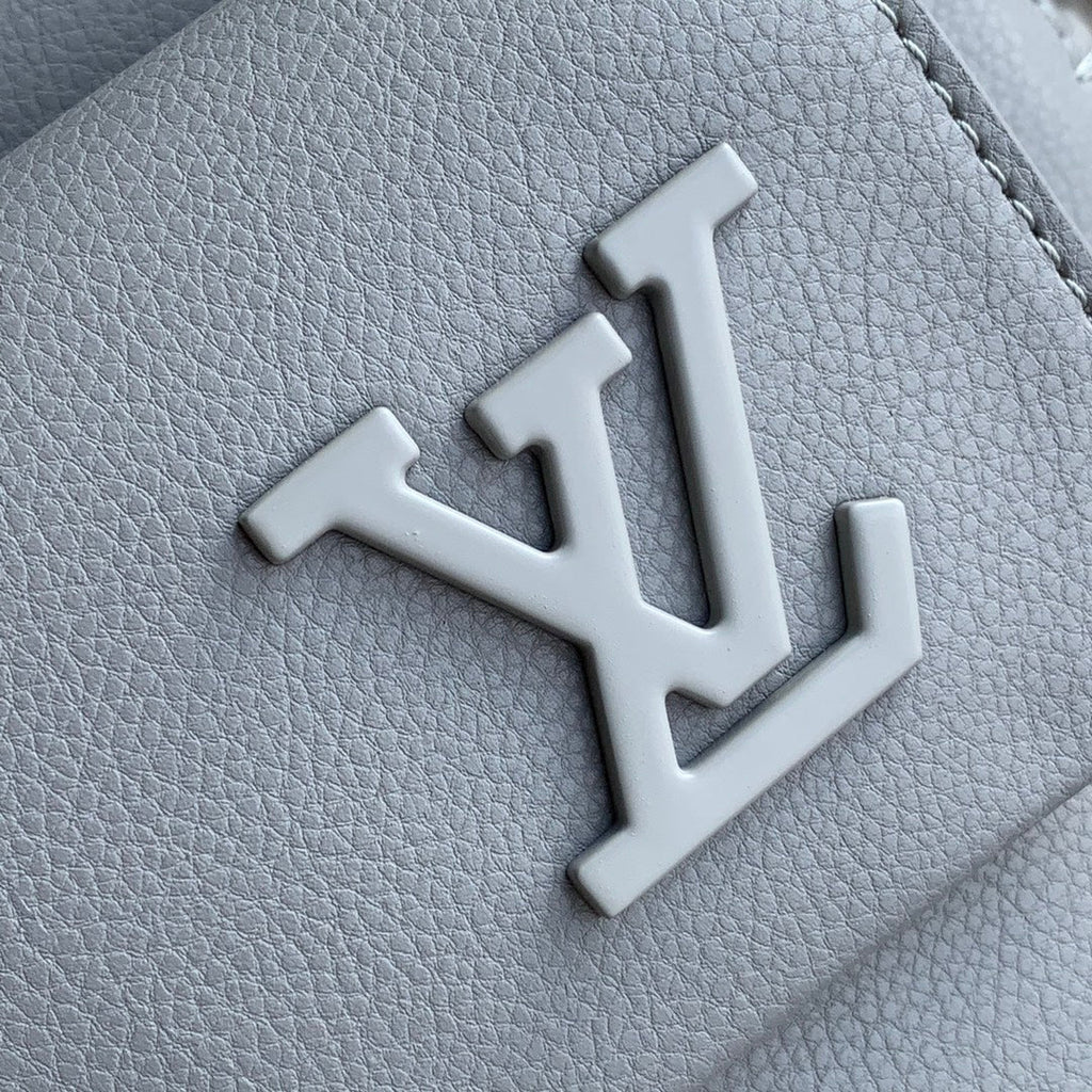 Louis Vuitton LV M59325 New Backpack Leather Gray