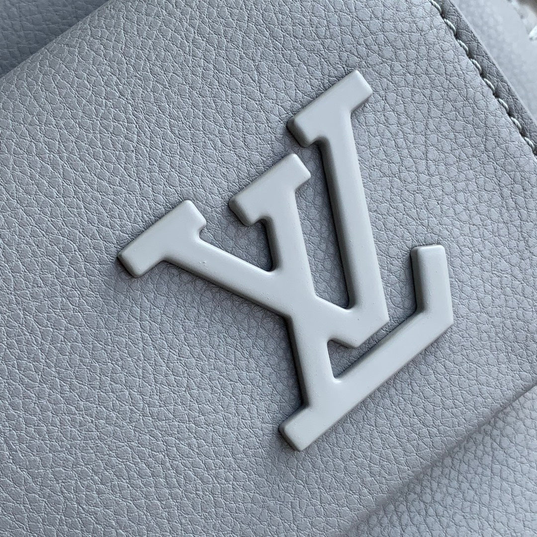 Louis Vuitton LV M59325 New Backpack Leather Gray