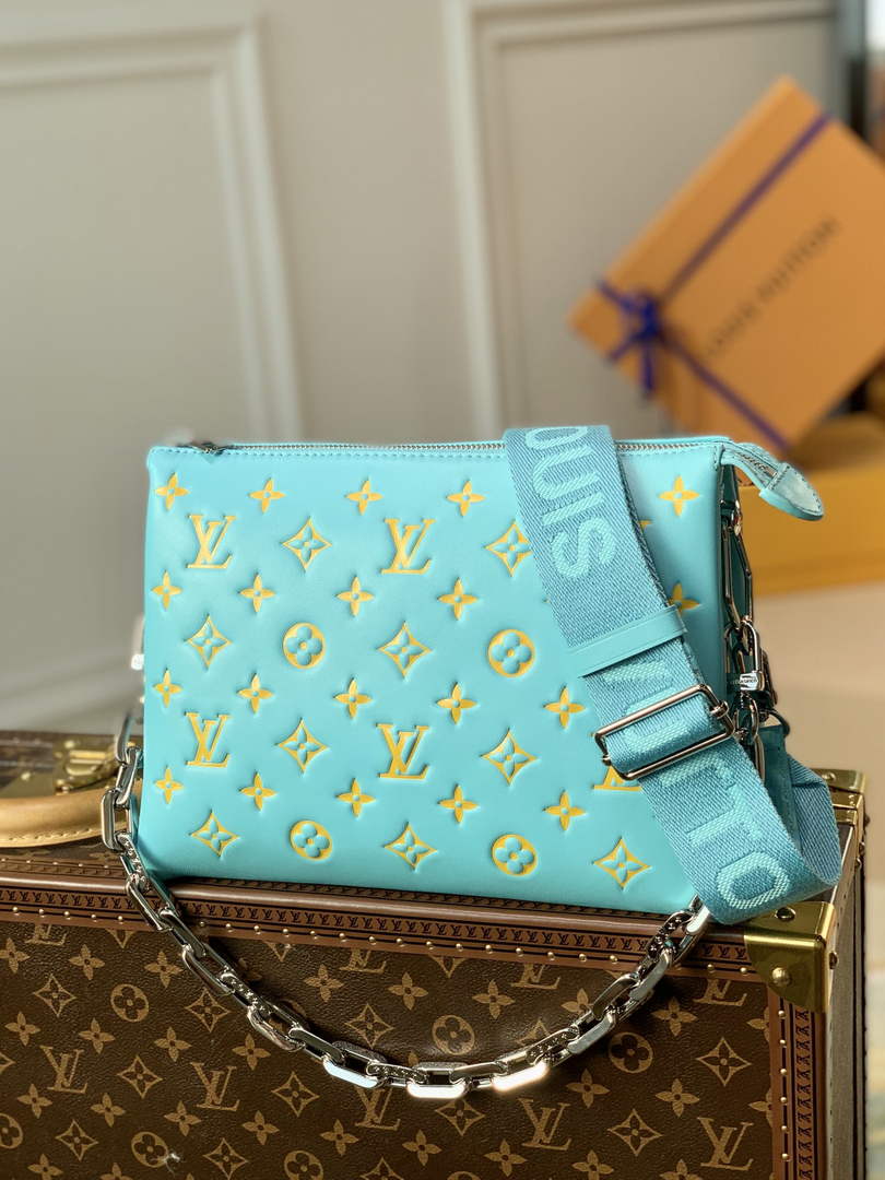 Louis Vuitton LV M59398 Coussin PM Handbags Light Blue - Default Title - View 1