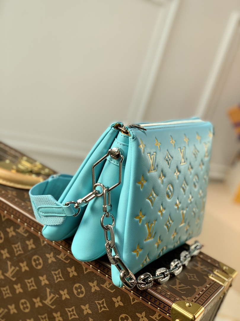Louis Vuitton LV M59398 Coussin PM Handbags Light Blue - Default Title - View 3