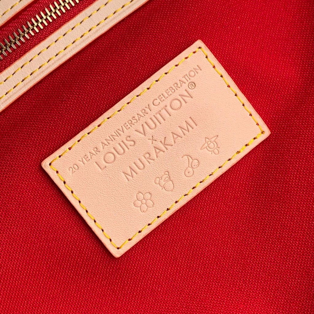 Louis Vuitton LV x TM Neverfull MM Bag M13263 Monogram cherry canvas