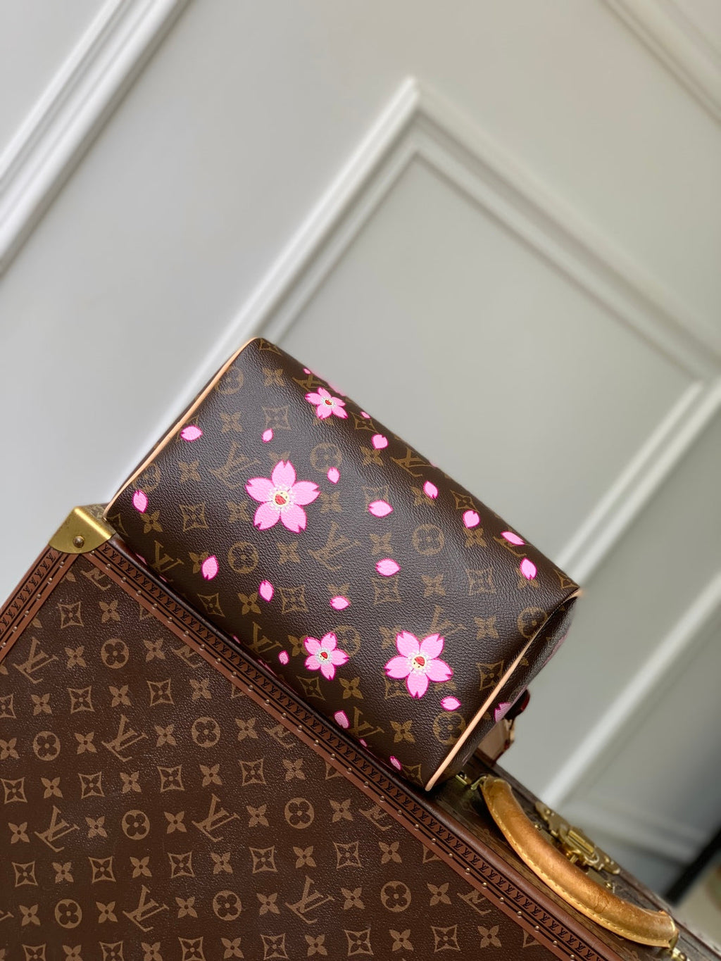 Louis Vuitton LV x TM Speedy Bandoulière 25 Bag M14174 Sakura Brown