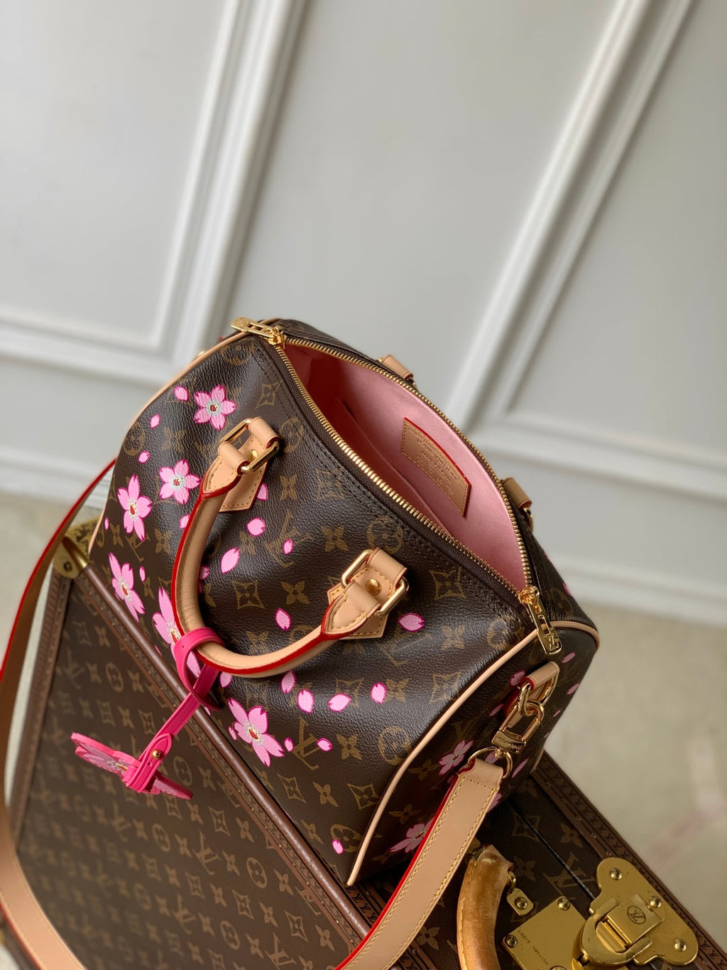 Louis Vuitton LV x TM Speedy Bandoulière 25 Bag M14174 Sakura Brown