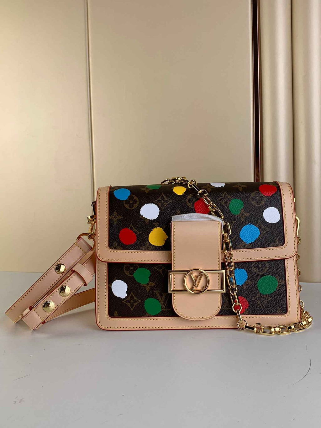 Louis Vuitton LV x YK Dauphine MM Bag M46432 Monogram coated canvas - Default Title - View 1