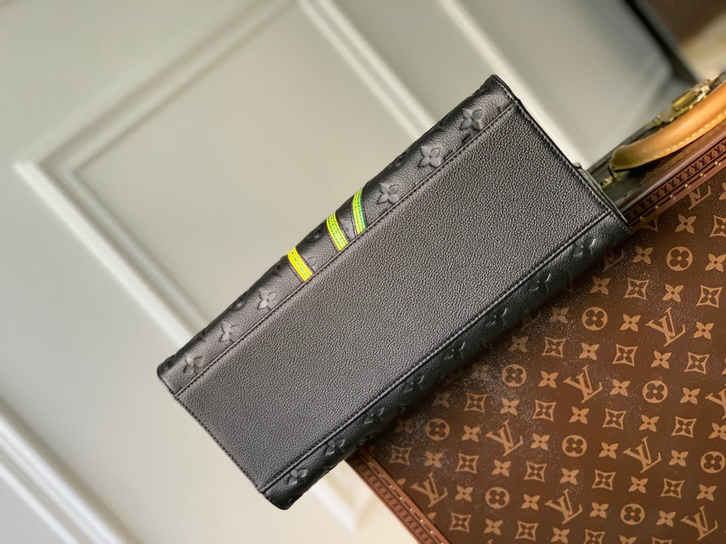 Louis Vuitton LV x YK OnTheGo MM Bag M46416 Black Leather - Default Title - View 4