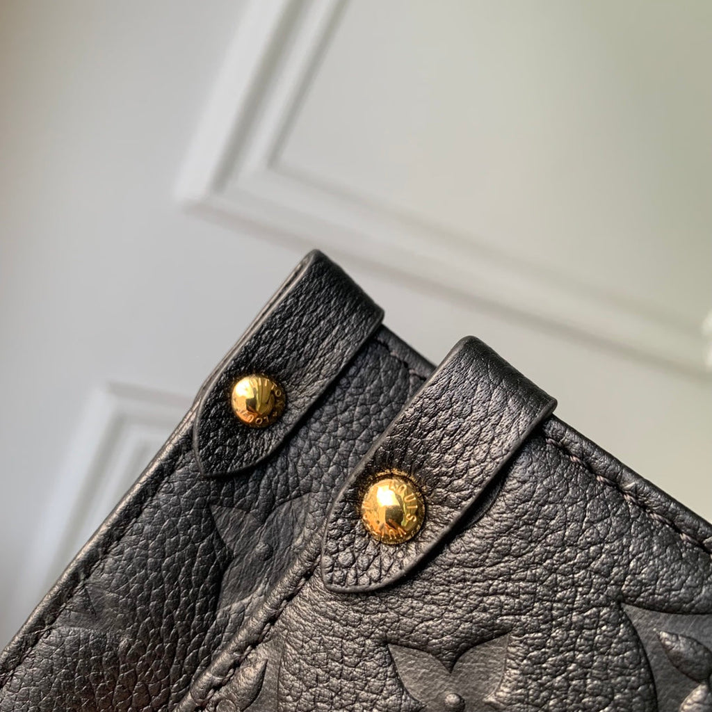 Louis Vuitton LV x YK OnTheGo MM Bag M46416 Black Leather - Default Title - View 5