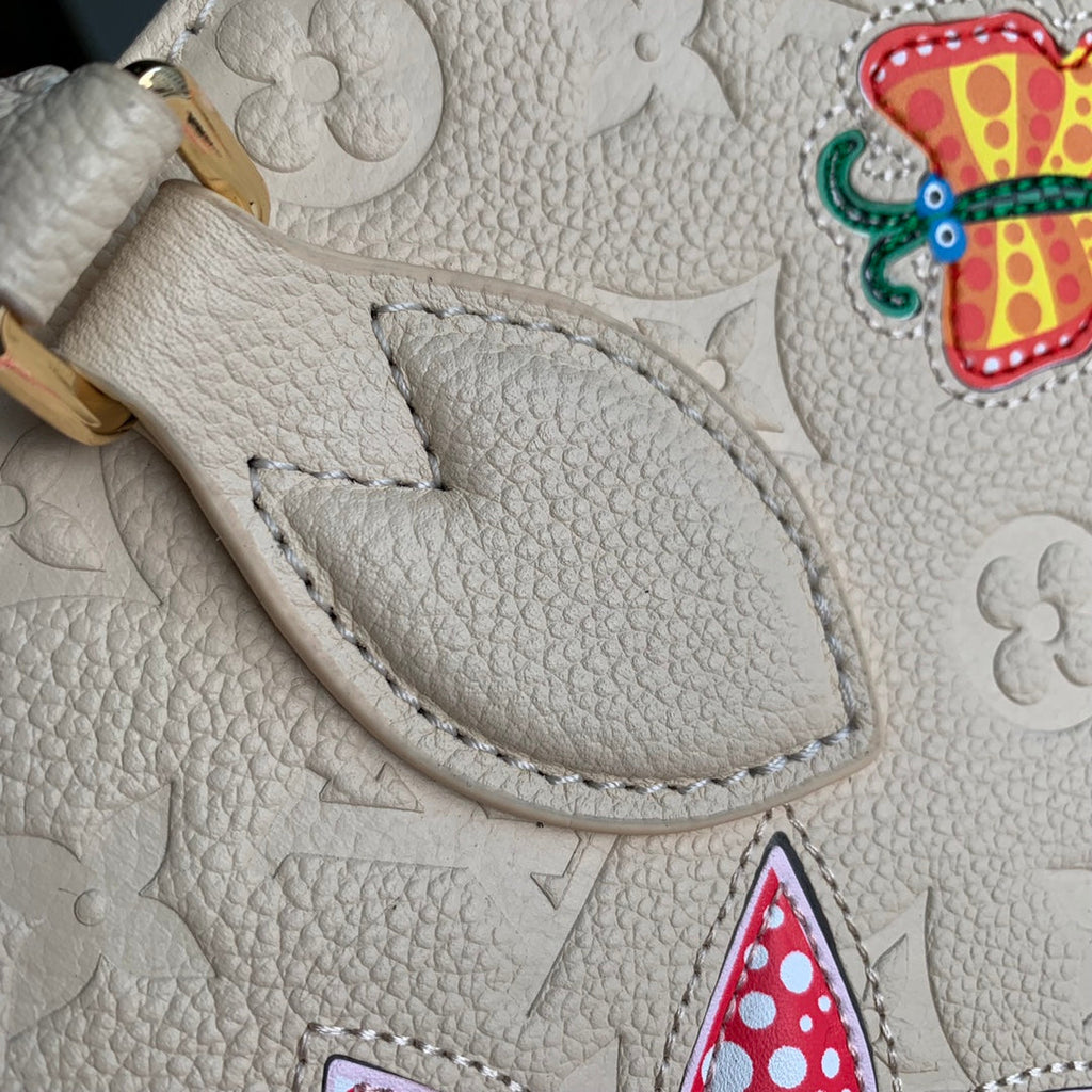 Louis Vuitton LV x YK OnTheGo MM Bag M46416 Beige Leather - Default Title - View 9