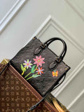 Louis Vuitton LV x YK OnTheGo PM Bag M21732 Black Leather - Default Title - View 1