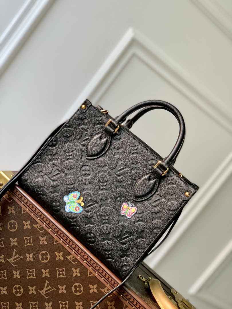 Louis Vuitton LV x YK OnTheGo PM Bag M21732 Black Leather - Default Title - View 2