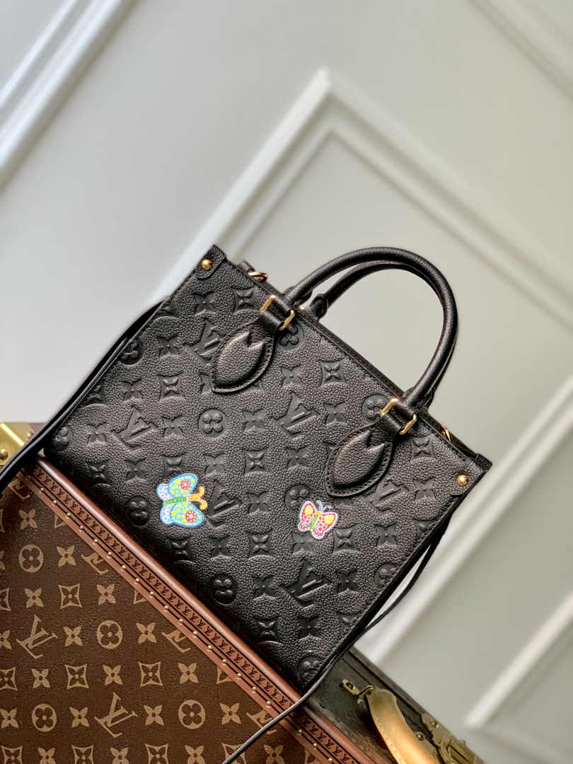 Louis Vuitton LV x YK OnTheGo PM Bag M21732 Black Leather - Default Title - View 2
