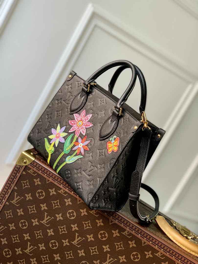 Louis Vuitton LV x YK OnTheGo PM Bag M21732 Black Leather - Default Title - View 3