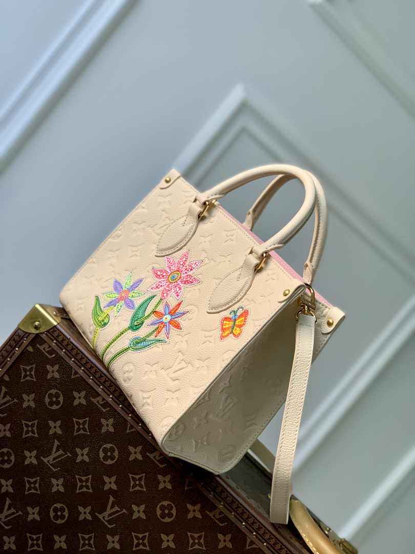 Louis Vuitton LV x YK OnTheGo PM Bag M21732 Beige Leather - Default Title - View 3