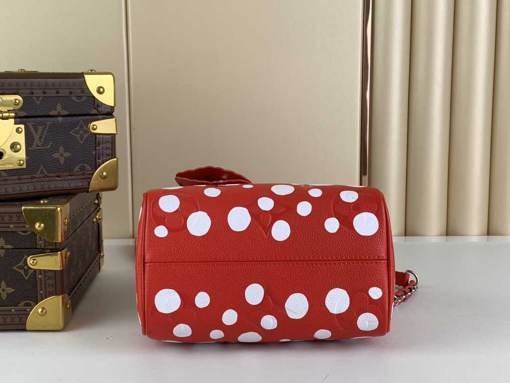 Louis Vuitton LV x YK Speedy Bandoulière 20 M46411 Red Monogram Empreinte