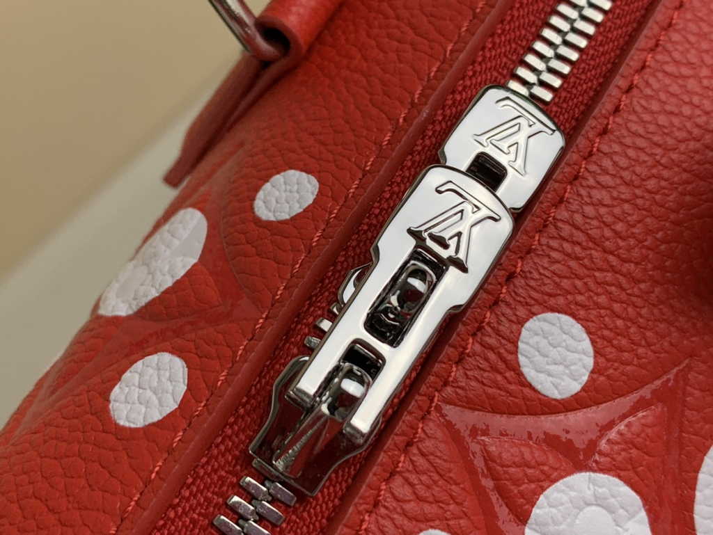 Louis Vuitton LV x YK Speedy Bandoulière 20 M46411 Red Monogram Empreinte