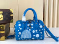 Louis Vuitton LV x YK Speedy Bandoulière 20 M46425 Blue Monogram Empreinte