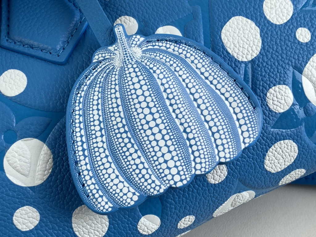 Louis Vuitton LV x YK Speedy Bandoulière 20 M46425 Blue Monogram Empreinte