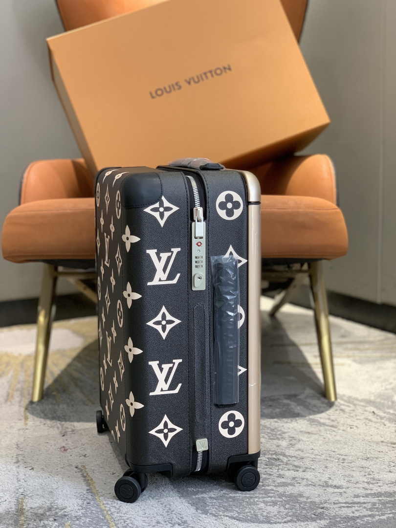Louis Vuitton M10256 HORIZON 55 Black Beige Monogram Canvas