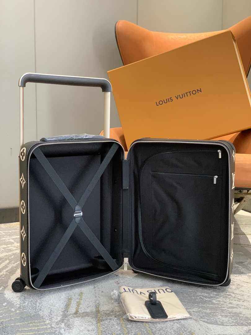 Louis Vuitton M10256 HORIZON 55 Black Beige Monogram Canvas