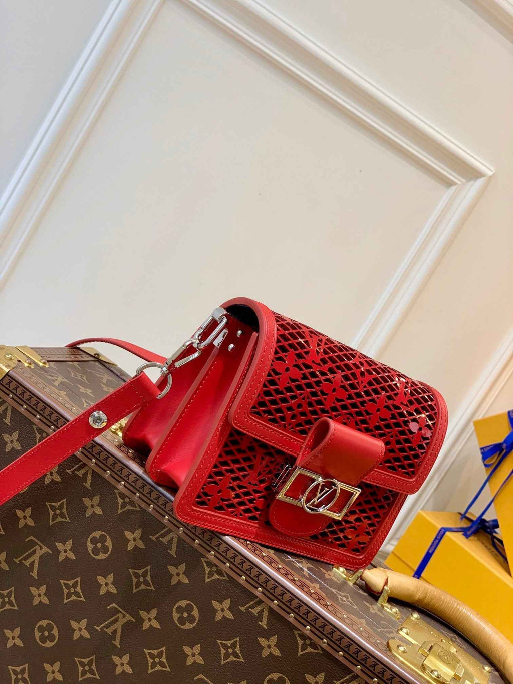 Louis Vuitton M20359 Mini Dauphine Shoulder bag Red