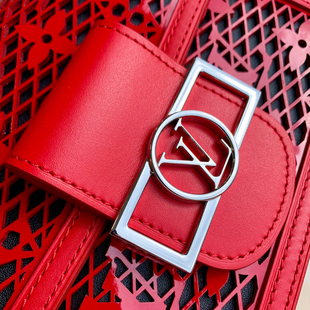 Louis Vuitton M20359 Mini Dauphine Shoulder bag Red - 20 x 15 x 9 cm / Red / calfskin leathe - View 5