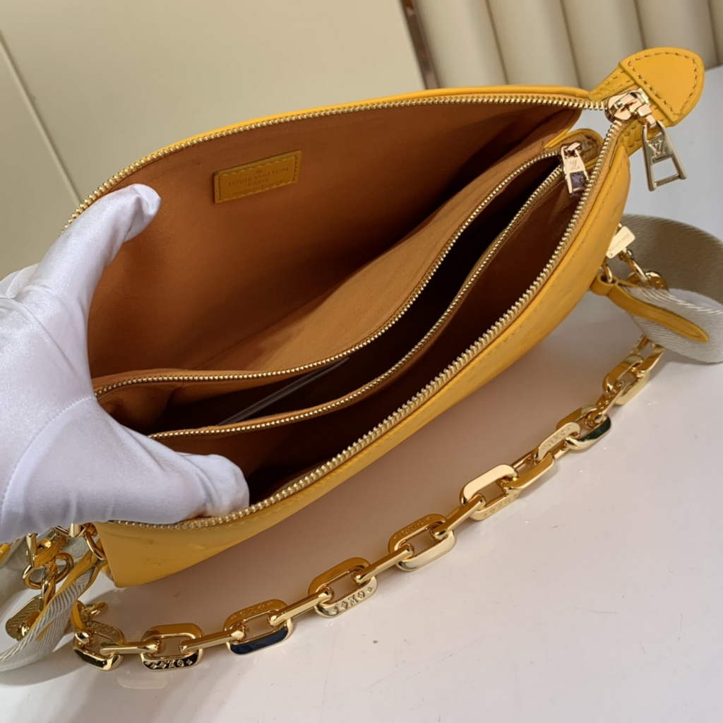 Louis Vuitton M20378 Coussin PM Handbag Lambskin Yellow - Default Title - View 8