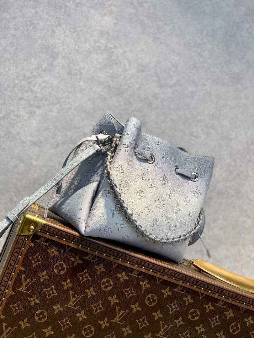 Louis Vuitton M20507 Bella Bag Mahina Leather Blue