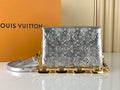 Louis Vuitton M20567 Coussin BB Handbag Calfskin Leather Silver