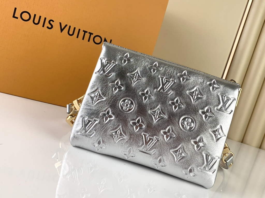 Louis Vuitton M20567 Coussin BB Handbag Calfskin Leather Silver - Default Title - View 4