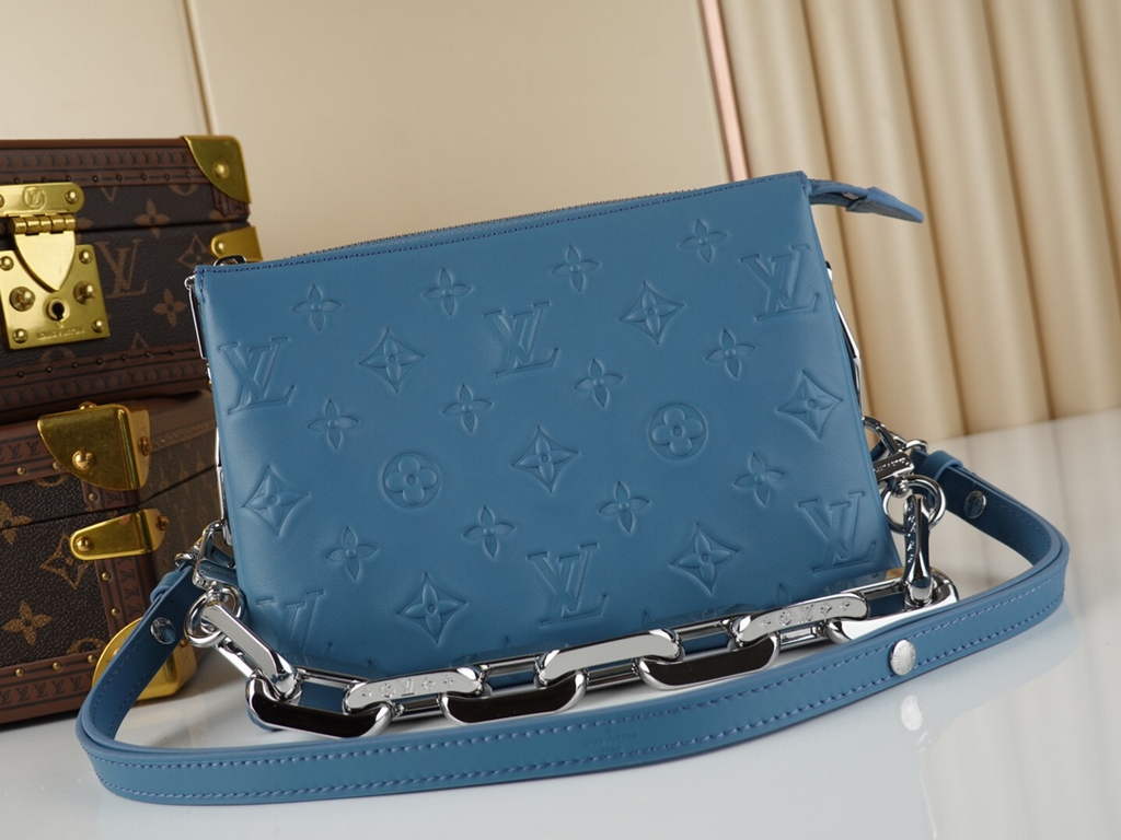 Louis Vuitton M20574 Coussin BB Handbag Lambskin Blue - Default Title - View 2