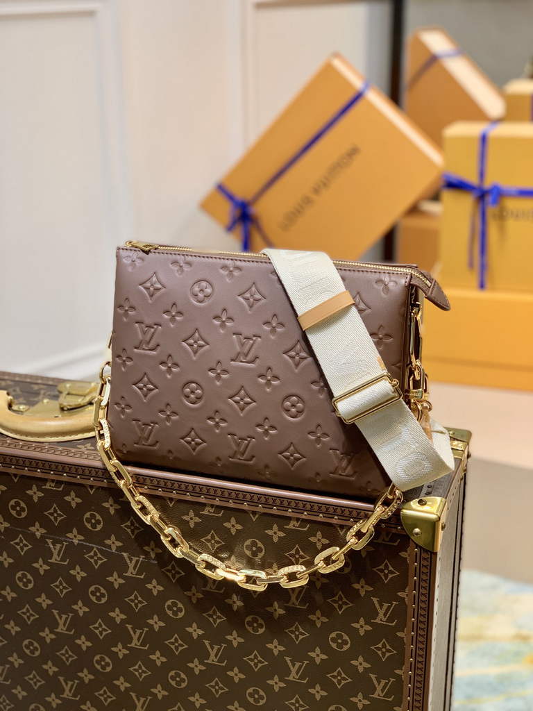 Louis Vuitton M20574 Coussin BB Handbag Lambskin Brown - Default Title - View 1