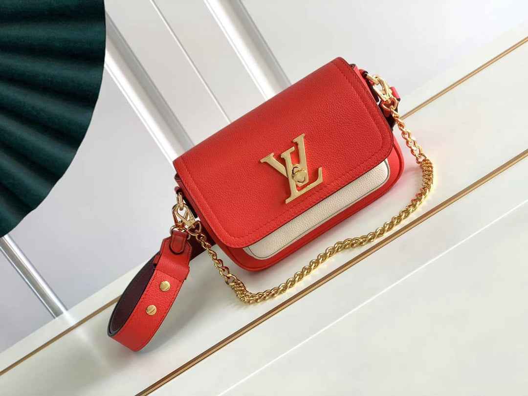 Louis Vuitton M20614 Lockme Tender Handbag Red