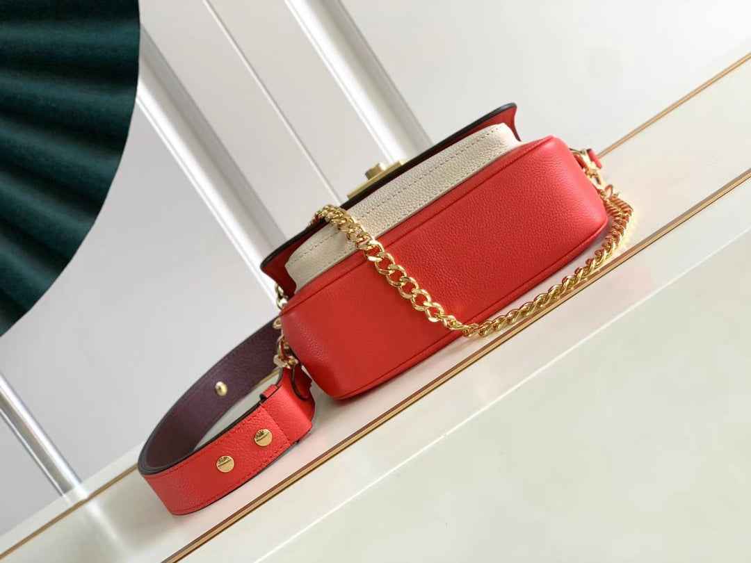 Louis Vuitton M20614 Lockme Tender Handbag Red