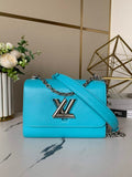 Louis Vuitton M20627 Twist MM Bag Epi Leather Blue