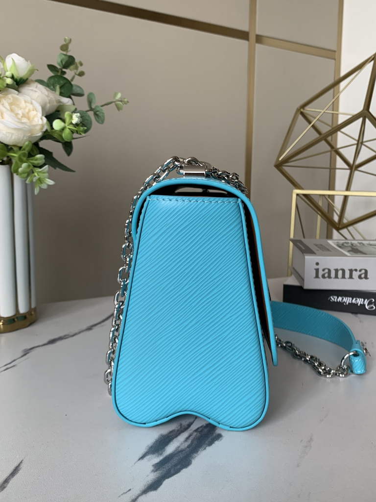 Louis Vuitton M20627 Twist MM Bag Epi Leather Blue - Default Title - View 4