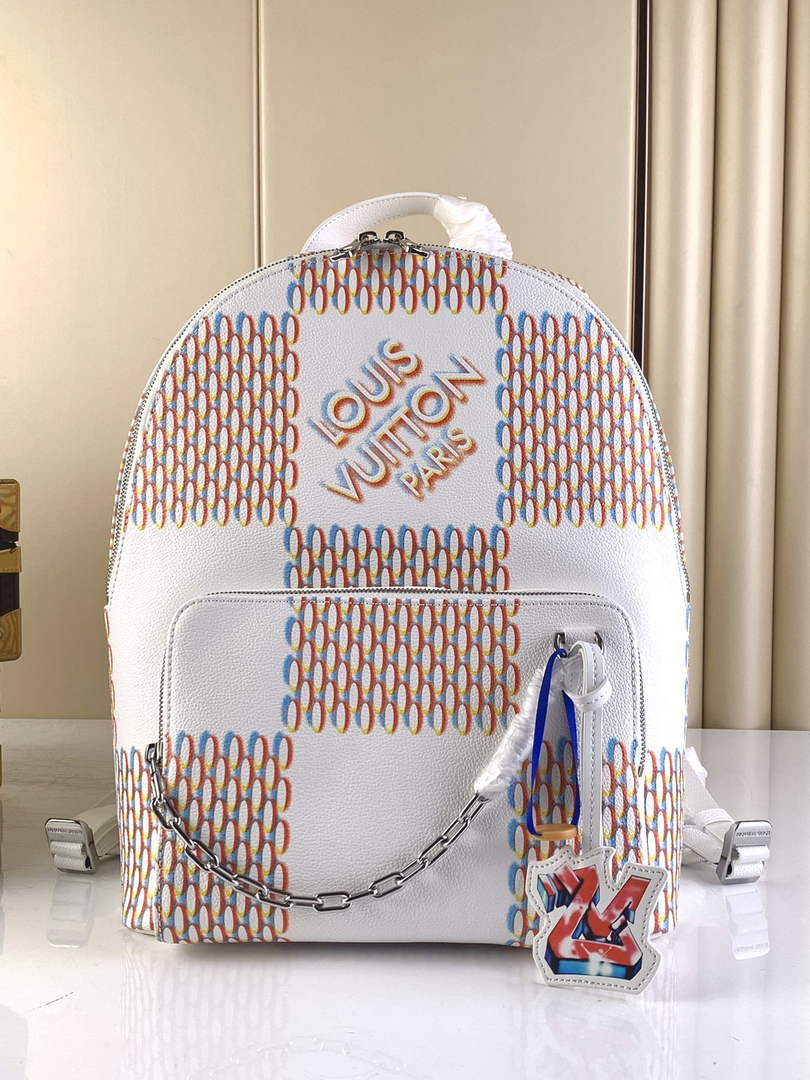 Louis Vuitton M20664 Racer backpack White leather