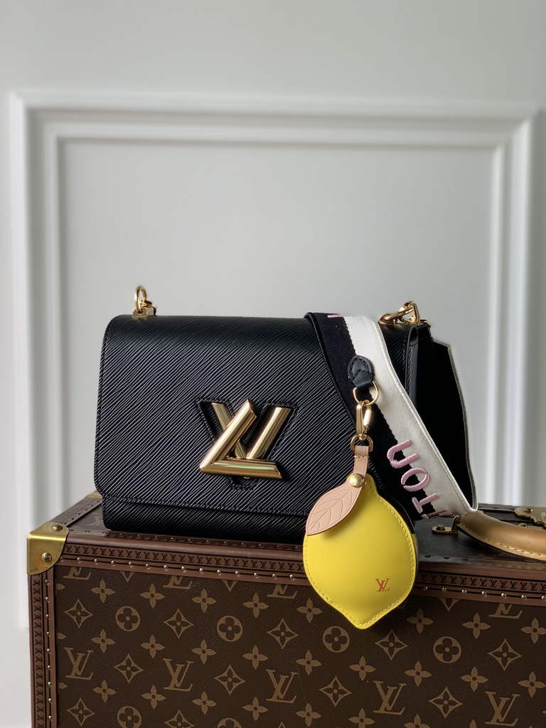 Louis Vuitton M20680 Twist MM Bag Epi Leather Black - Default Title - View 1