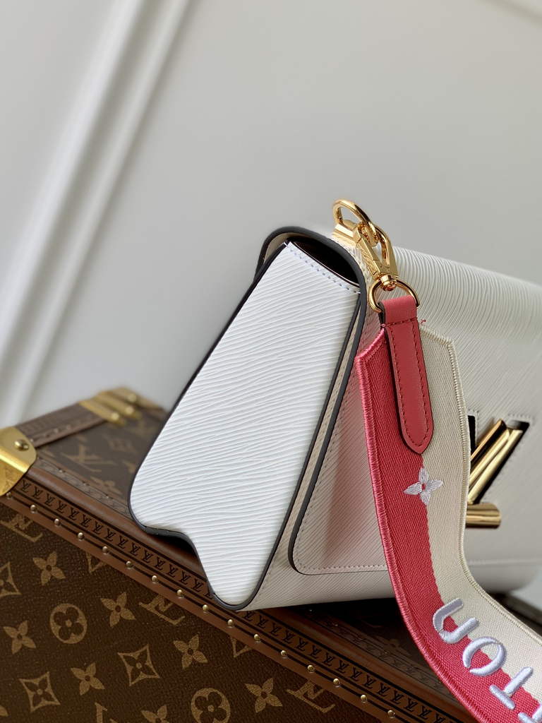 Louis Vuitton M20681 Twist MM Bag Epi Leather White - Default Title - View 3