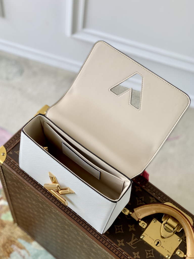 Louis Vuitton M20681 Twist MM Bag Epi Leather White - Default Title - View 5