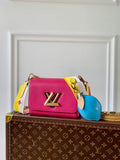 Louis Vuitton M20693 Twist PM Bag Epi Leather Pink